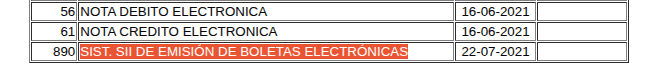 Boleta que requiere certificación